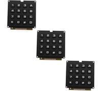 iplusmile 3pcs Membrane Keypad Keyboard Module for Array Button Matrices Keys Keyboard External Keypad Module for Microcontroller for Industrial Applications