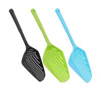 iplusmile 3pcs Mesh Sifting Cat Litter Scoops with Long Handle - Heavy Duty Plastic Deep Shovel for Reptile, Rabbit, and Cat Waste Cleaning - Multi-color Pet Poop Scoop Set for Litter Box