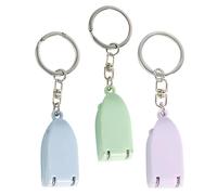 iplusmile 3pcs Nail Clippers with Key Ring Portable Cute Nail Grooming Tools for Men Women Durable Sharp Toenail and Fingernail