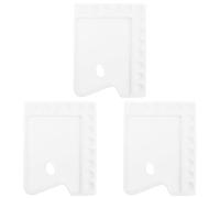 iplusmile 3pcs Plastic Paint Trays Colour Mixing Boards with 13 Compartments Each, Convenient to Store and Easy to Use, for Watercolour Painting, Student Stationery and DIY Art Projects