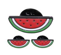 iplusmile 3pcs Watermelon Shape Enamel Brooch Pin Set, Cartoon Fruit Lapel Pins for Women, Kawaii Scarf Clip Accessories for Jackets, Bags, Hats, Summer Party