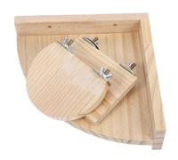 iplusmile 3pcs Wooden Jumping Board Squirrel Springboard Pet Jumping Stand Stable Exercise Balance Platform for Little Pets and Hamsters Cage Play