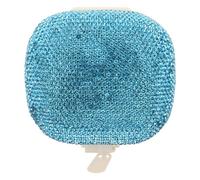 iplusmile 4 Compartments Rhinestone Organizer Box Pill Carry Case Drop-Resistant Compact Abs Material Stylish Bling Design for Purse and Home Medicine Storage Solution
