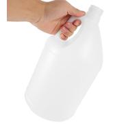 iplusmile 4 Litre Plastic Jerry Can with Lid - Empty Gallon Jug Water Container - Heavy Duty HDPE Carboy for Oil, Chemicals, Sauces, Glues, Detergent & Liquid Storage (Translucent White)