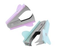 iplusmile 4 Pieces Portable Mini Staple Remover Tool Set, Colorful Plastic Handheld Staple Pullers for Office, School, and Financial Use