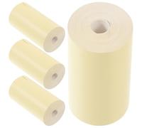 iplusmile 4 Rolls Thermal Receipt Paper Rolls 5.7cm X 3cm Yellow Cash Register Till Paper for Pos Printers Banking Hospital Queue Machines