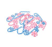 iplusmile 40pcs Christmas Candy Cane Ornaments Multi Color Candy Hanging Decorations for Xmas Tree Easy to Install Sweet Lollipop Pendants for Festive Home and Party Decor