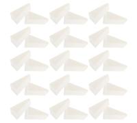 iplusmile 40pcs Triangular Mini Makeup Sponges for Foundation and Nail Art, Beige Sponge with Multipurpose Design to Reach Hard-to-reach Areas, on The Go Touchups