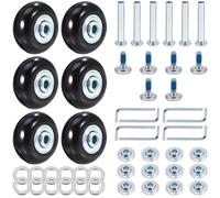 iplusmile 44 pcs Luggage Suitcase Replacement Wheels,Luggage Suitcase Repair Tool Repair Rubber Wheel Luggage Accessories Kit with Screw