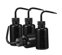 iplusmile 4pcs 150ml Black Eyelash Water Squeeze Bottles, Empty Lash and Eye Area Bottle Set for Tattoo and Beauty Washing, Refillable Travel Rinse Containers