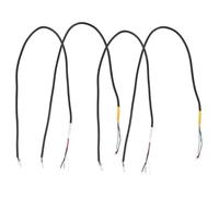 iplusmile 4pcs 45cm Shielded 4-core Electric Guitar Pickup Cable Harness Replacement Wire for Bass Guitar Instrument Connection and Pedal Patch Use