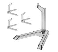 iplusmile 4Pcs Action Figure Display Stand Plastic Heavy Duty Base Compatible with Gundam Model Kits for Display and Pose Setup in Collector Scenes