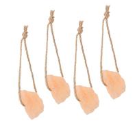 iplusmile 4pcs Animal Lick Salt Block for Cattle Horses and Deer 50-70g Each Mineral Salt for Livestock Growth Convenient for Farm Use