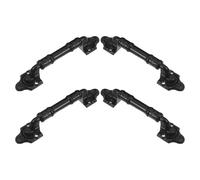 iplusmile 4pcs Black Barn Door Handles Metal Sliding Door Pulls Garage Gates and Cupboards Rustic Style Thickened 2889 Model Hardware Set