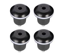 iplusmile 4pcs Black Plastic Replacement Casters Chair Replacement Feet with Strong Load Capacity Portable Design for Office Cabinet and Crib Use
