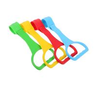 iplusmile 4pcs Boy Girl Training Ring Crib Rail Hanging Hooks Walker Tool Ring for Boy Girl Playpen Cot Standing Toy Bed Gym Pull