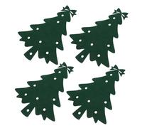 iplusmile 4pcs Christmas Tree Cutlery Holders Pouch Set for Holiday Dinner Silverware Sleeves Organizer Festive Table Decor for Christmas Celebrations and Family Feasts