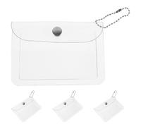 iplusmile 4pcs Coin Pouch PVC Portable Storage Bags Mini Small Pouches Lightweight and Compact for School Season Decor, for Students and Office Workers Traveling