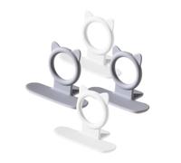 iplusmile 4pcs Creative Toilet Lid Lifters with Adhesive Easy Install Toilet Seat Handles for Hygienic Lid Opening and Multipurpose Hanging Gray White