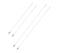 iplusmile 4pcs Curtain Pull Rod Dimming Rod Hook Blinds Curtain Vertical Blind Wand Control Replacement Tilt Wand Replacement Holders Glass Fiber White