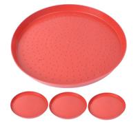 iplusmile 4pcs Feeding Tray for Chicks and Geese Non- Poultry Dispensing Pan for Small Poultry Use