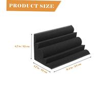 iplusmile 4Pcs Fire Retardant Corner Bass Trap Acoustic Panels Sound Absorbing Tiles for Studio Soundproof Wall Treatment Noise Reduction