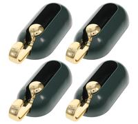 iplusmile 4pcs Green Adhesive Wall Hooks Sticky Hook for Clothes Hangers Hat and No Drilling for Bathroom Kitchen and Door Hanging