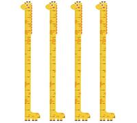 iplusmile 4pcs Height Growth Chart Stickers Boy Girl's Nursery Bedroom Living Growth Chart Wall Stickers Height Chart for Boys and Girls Height Chart for Wall Boys and Girls Measuring for Me