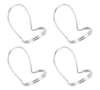 iplusmile 4pcs Hollow Metal Finger Picks Set for Banjo and Mandolin, Silver Thumb and Index Finger Plectrums, Guitar and Ukulele Accessories for Fingerstyle Playing