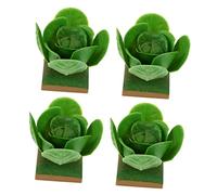 iplusmile 4pcs Imitation Cabbage Veg for Plastic Fake Vegetable Playthings Realistic Childrens Educational Farm Pretend Playset Sturdy Miniature Decor for Learning and Fun