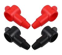 iplusmile 4pcs Insulated Battery Terminal Protector Covers Pvc Battery Cable Caps to Prevent Accidental Short Circuits Suitable for Commercial and Household Appliances