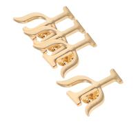 iplusmile 4Pcs Letter Brooch Pins for Psychologists Stylish Alloy Lapel Badges Thoughtful Wellbeing Versatile Use Office School and Travel Symbol of Psychological