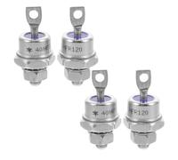 iplusmile 4pcs Mount Spiral Rectifier Diode 40hf120 with Iron Material and Welded Copper Base for Battery Chargers and Power Supply, Featuring Reverse Polarity Protection and Industrial