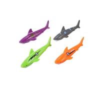 iplusmile 4Pcs Multi Function Diving Sharks for Summer Fun Enhance Swimming Skills for Pool Games and Activities