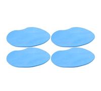 iplusmile 4pcs Non-slip Cane Seat Cushions with Heart-shaped Eva Pads for Tripod Shower Stools, Soft Bathroom Bench Seat Mats for Elderly and Disabled, Quick-drying Mobility Aid Accessories