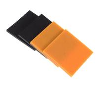 iplusmile 4pcs Non-Slip Heel Replacement Pads for High Heel Shoes Sturdy Anti-Wearing Tap Caps with Noise Reduction 6cm X 6cm X 0.5cm Black and Rubber Material Suitable for Shoe Repair