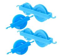 iplusmile 4pcs Physics Pulley Set for Boys and Girls Science Projects, Student Experimental Teaching Tool Fixed and Movable Pulleys, Plastic Material Educational Supplies for School Physics