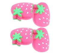 iplusmile 4pcs Pink Strawberry Silicone Tennis Vibration Dampeners, Small Shock Absorber Accessories for Tennis Rackets, Portable Dampener for Player Racket Protection