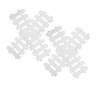 iplusmile 4pcs Plastic Tortoise Outdoor Enclosures Pet Gate, Sturdy White Turtle Enclosure for Garden Use, Not Easy to Damage Or Break, for Outdoor Tortoise Playpens and Pet Accessories