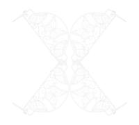 iplusmile 4pcs Portable Garden Fence Panels, White Butterfly Pattern, Plastic Small Yard Fencing for Outdoor Flowerbed Border and Temporary Dog Barrier