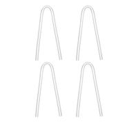 iplusmile 4PCS Preformed BTE Earmold Tubes - Standard 3mm OD Clear PVC Replacement Tubing for Behind-the-Ear Sound Amplifiers, Quicker DIY Change
