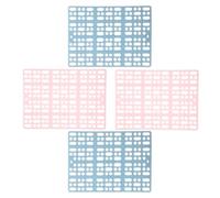 iplusmile 4pcs Rabbit Cage Mats Floor Pads for Small Animals, Supple and Comfortable Plastic Bunny Foot Mats Preventing Urine Accumulation, for Cages and Balcony Use