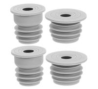 iplusmile 4pcs Silicone Drain Seal Plug Leak Flexible Kitchen Sink and Washing Machine Hose Sealing Rings Odor Floor Drain Covers for Home Bathroom Laundry