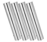 iplusmile 4pcs Stainless Steel Document Storage Poster Tubes for Birth Certificate Protector and Marriage License Holder, Smooth Surface Cylinder Organizer with 2.8cm Diameter for Household