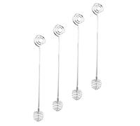 iplusmile 4pcs Stainless Steel Honey Dipper Sticks Lightweight Portable Honey Stirrer for Kitchen Jam and Milk Tea Stirring Safe Household Use