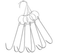 iplusmile 4pcs Stainless Steel Meat Hooks for Hanging Chicken and Duck, S-Shaped BBQ Grill Hooks for Meat Drying and Smoking in Professional and Home Kitchens