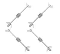 iplusmile 4pcs Steel Countertop Joiner Connectors with Sl esign and Precision-Engineered Lasting Security for Kitchen Furniture Assembly and Worktop Joining