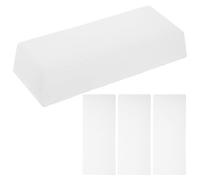 iplusmile 4pcs Stone Polishing Wax Block for Marble and Granite Floors, White Wax Material with Easy Application and Versatile Usage, for Commercial and Household Surface Finishing