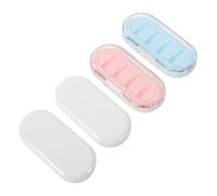 iplusmile 4pcs Stylus Tip Storage Box Pen Nib Organizer and White Cases Blue Pink for Tablet Stylus Work Pen Tip Holder Portable Storage for Artists and School Use