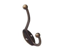 iplusmile 4pcs Vintage Metal Wall Hooks Hanging Clothes Rack Hat Coat Holder Bracket for Home Rust Resistant Wall Hanger with Easy Installation Multi Functional for Towels Bags Keys and More